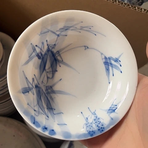 陶瓷4寸手绘碟一个陶瓷