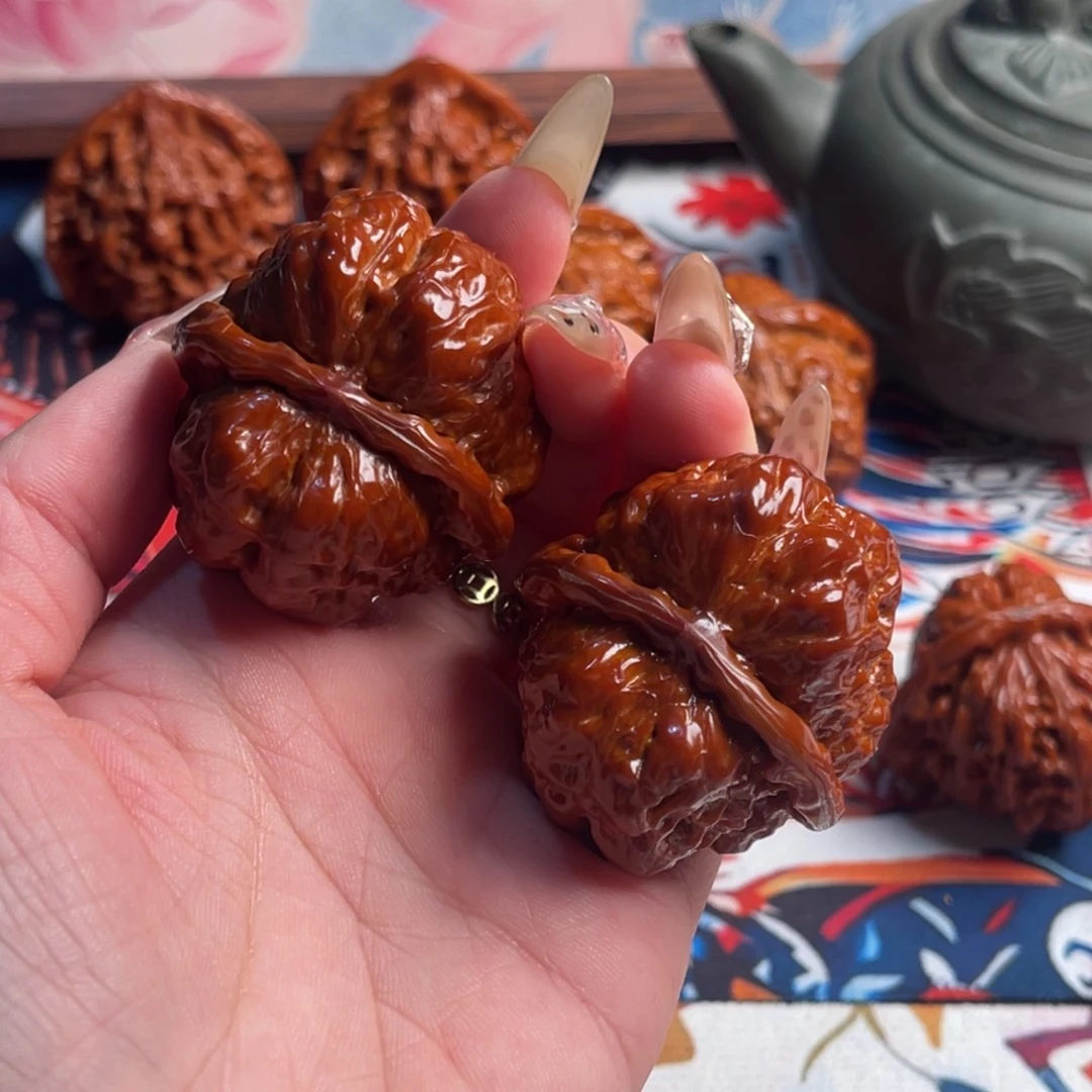 一***鞋吊坠文玩核桃蛤蟆头42