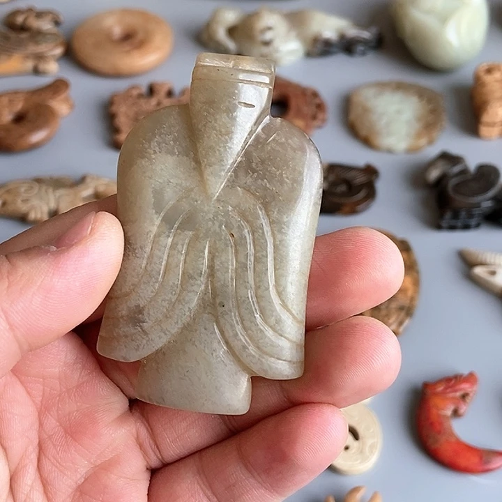 和田玉未镶嵌颈饰26