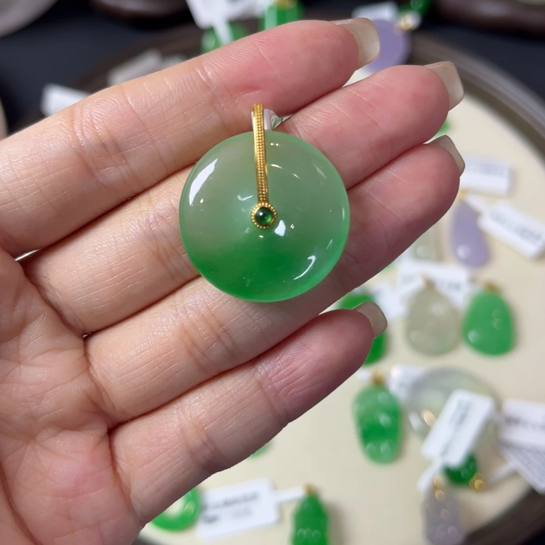 喜*杨平安扣吊坠Y0460