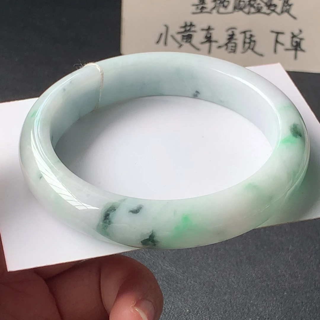 翡翠未镶嵌手镯9号59.4-12.4-8.3