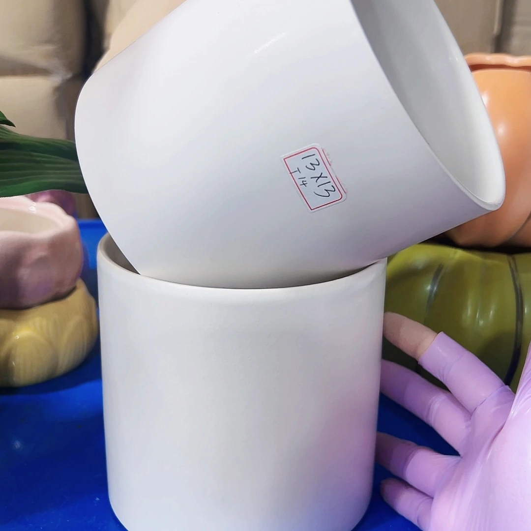 有孔外贸尾单陶瓷花盆凑单10米包邮