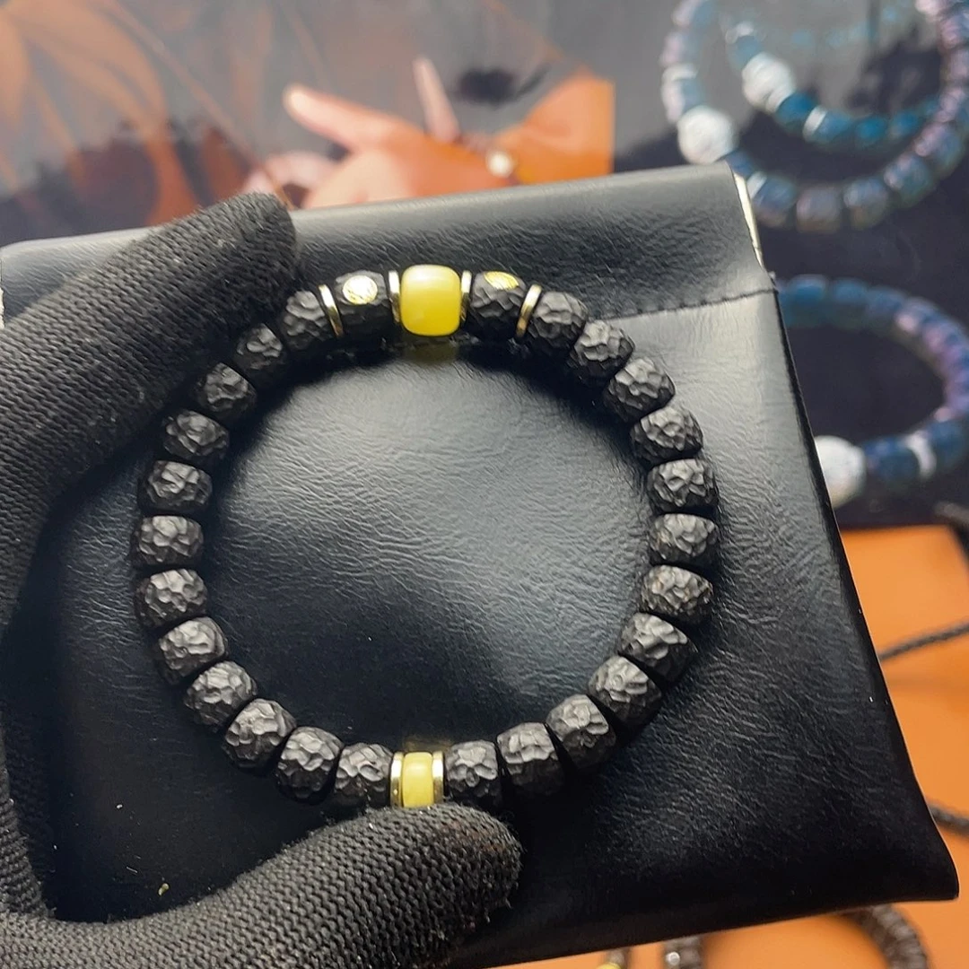 椰蒂手串9黑金无相双腊