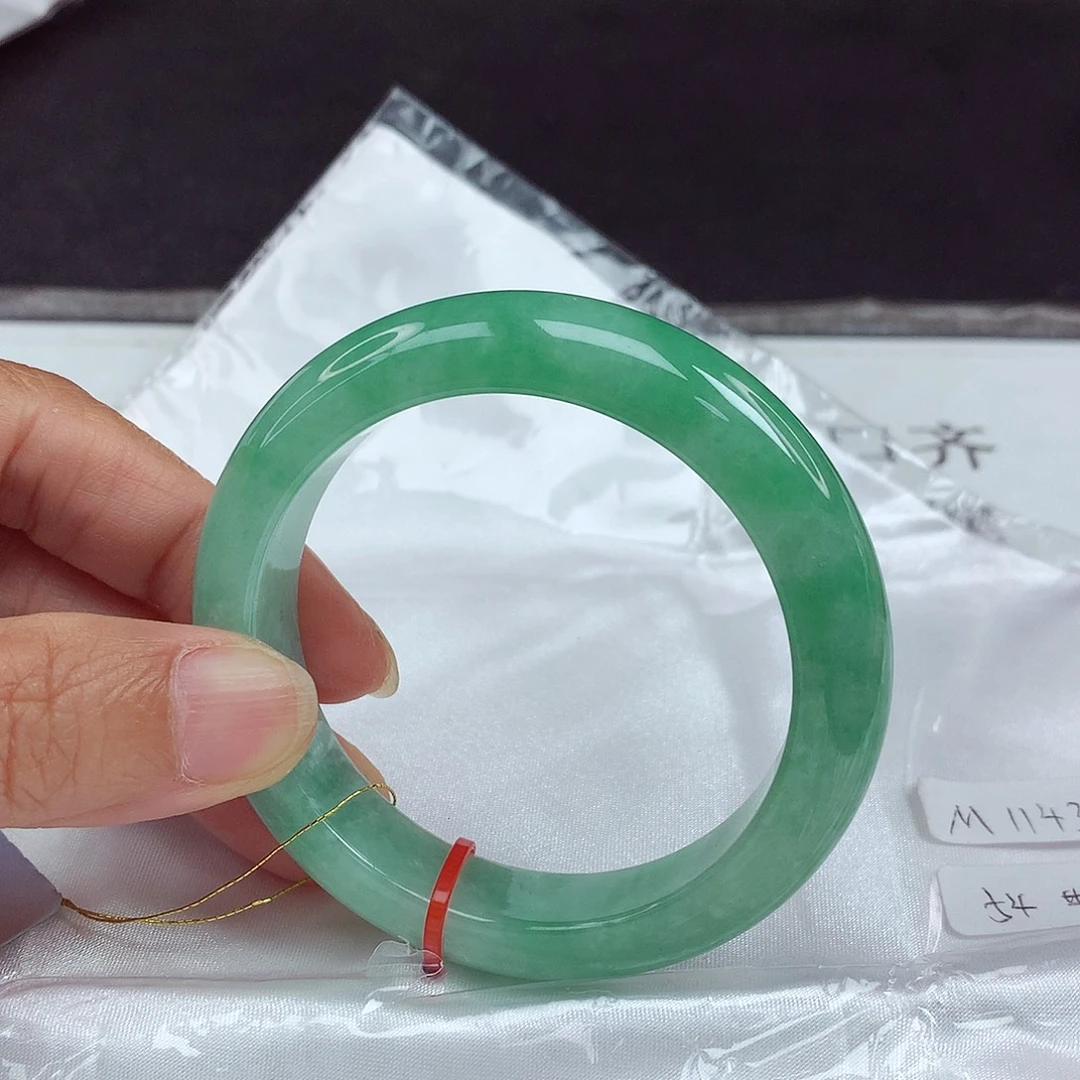 未镶嵌手镯翡翠54圈4376