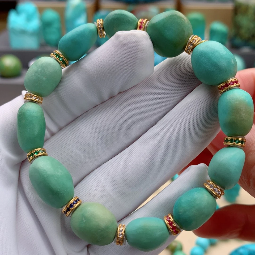 未镶嵌绿松石珠宝奇石