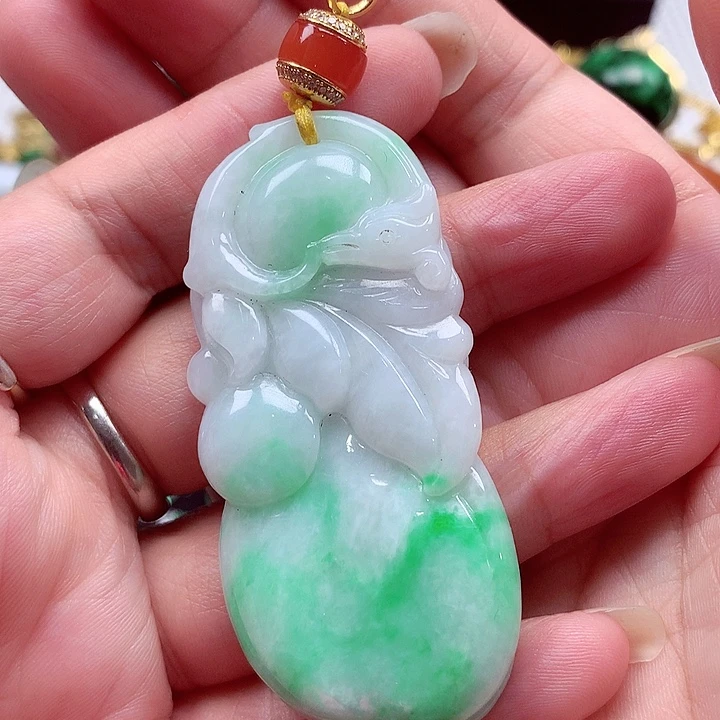 颈饰银S925镶嵌翡翠翡翠