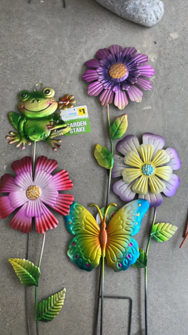 瓷创意铁艺福利花插2号五件套摆件