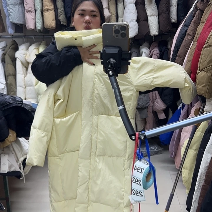瑕疵黄色长款外套