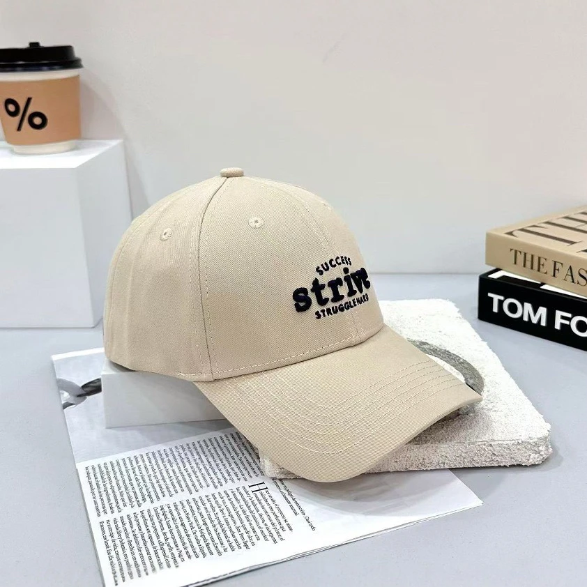 夏季薄款透气遮阳帽韩版潮牌街头字母刺绣鸭舌帽子男学生棒球帽女