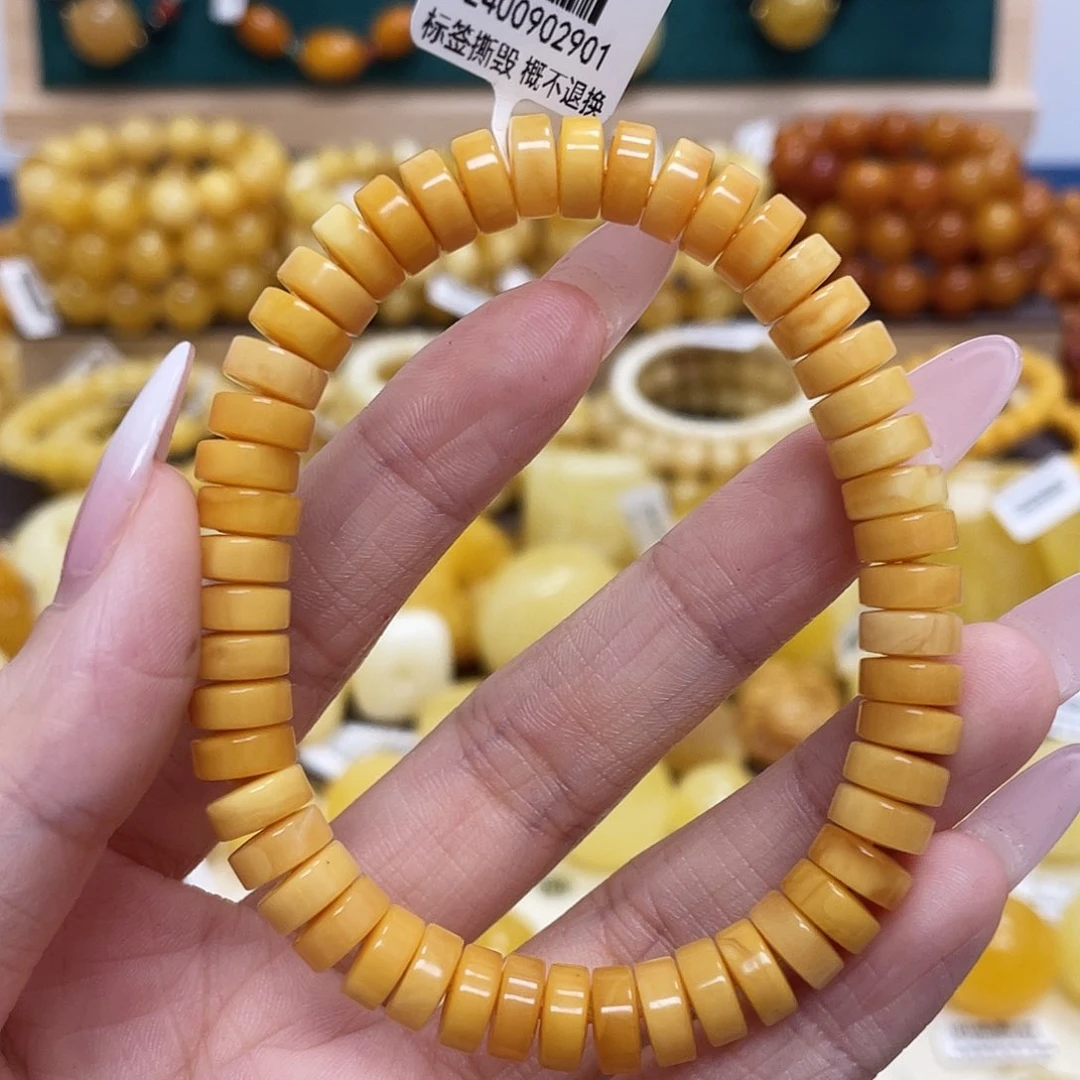 蜜蜡未镶嵌珠宝奇石10+mm瑕疵