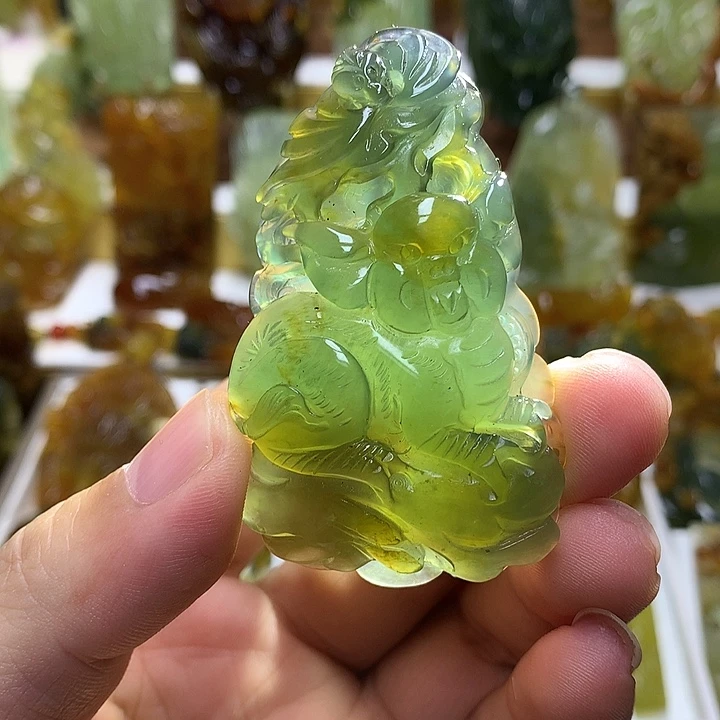 蛇纹石玉未镶嵌珠宝半成品