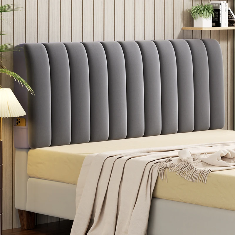 全包床头套罩防尘罩夹棉加厚简约现代高级感床头木床靠背软包盖布