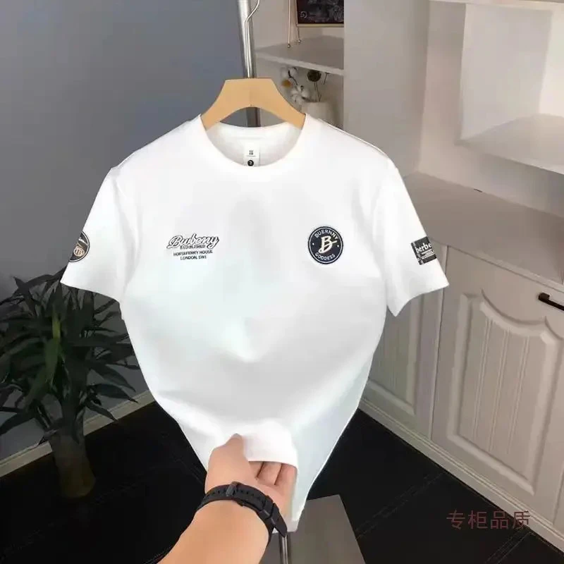 【潮男穿搭】宽松休闲潮牌打底衫时尚百搭圆领潮流印花男士短袖T恤