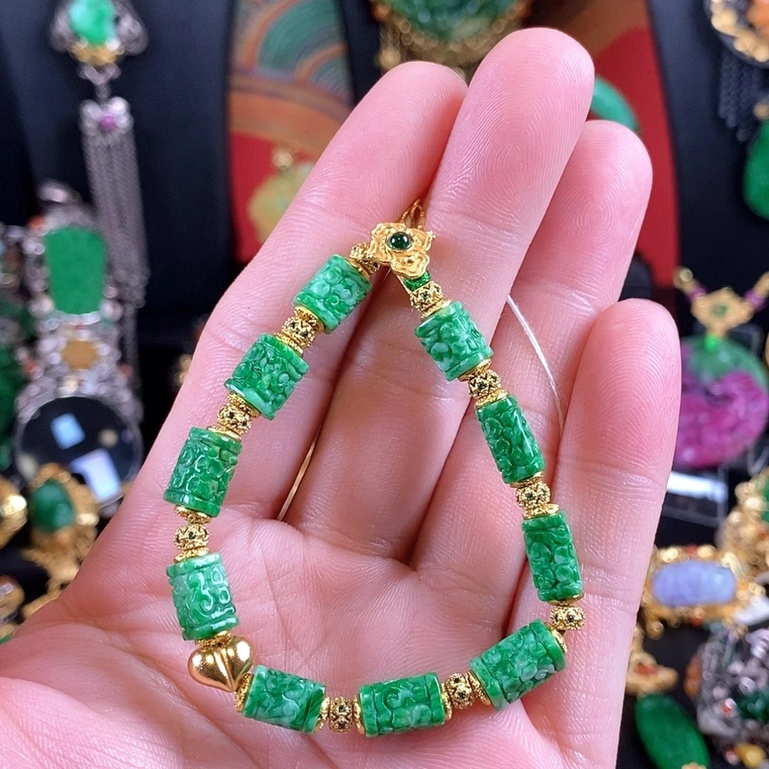 翡翠未镶嵌手链手链