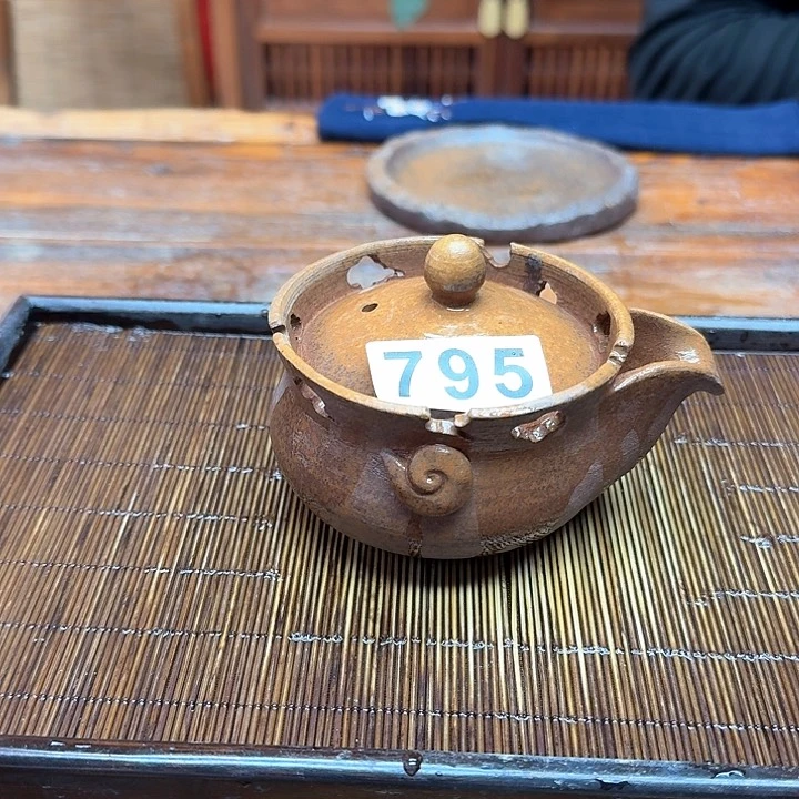 纯手工制作粗陶茶具