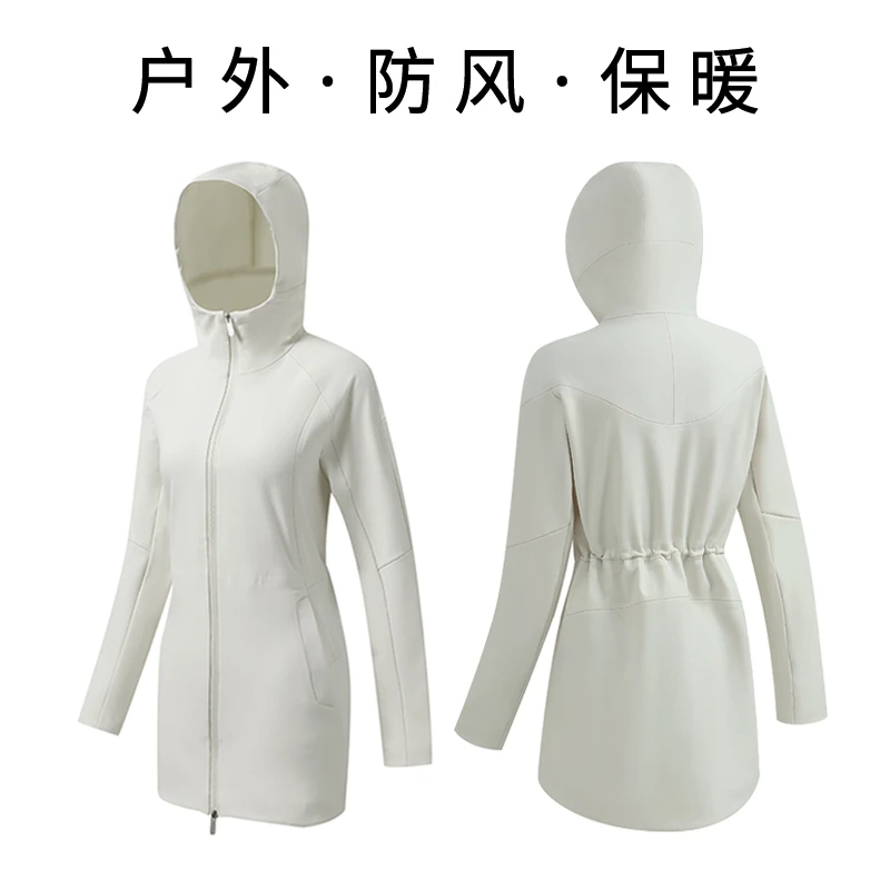 【南方一件过冬】三防加绒户外中长款收腰显瘦保暖风衣外套1688