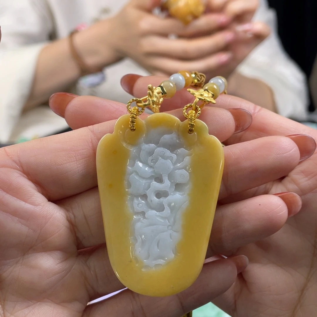 翡翠未镶嵌颈饰代编织