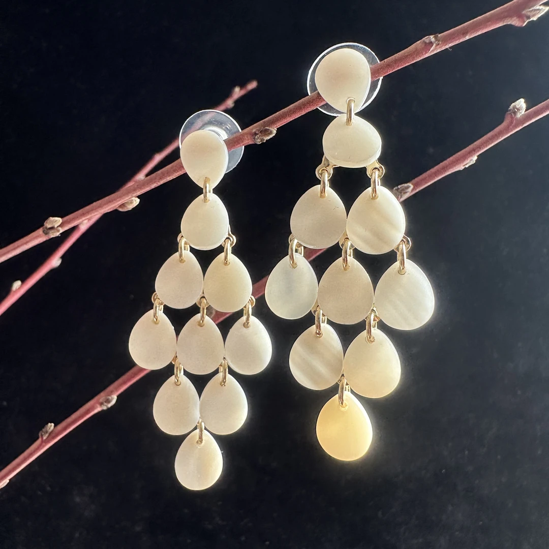 锌合金锆石耳饰 百搭耳钉时尚耳坠气质欧美金色重工优雅轻奢精美