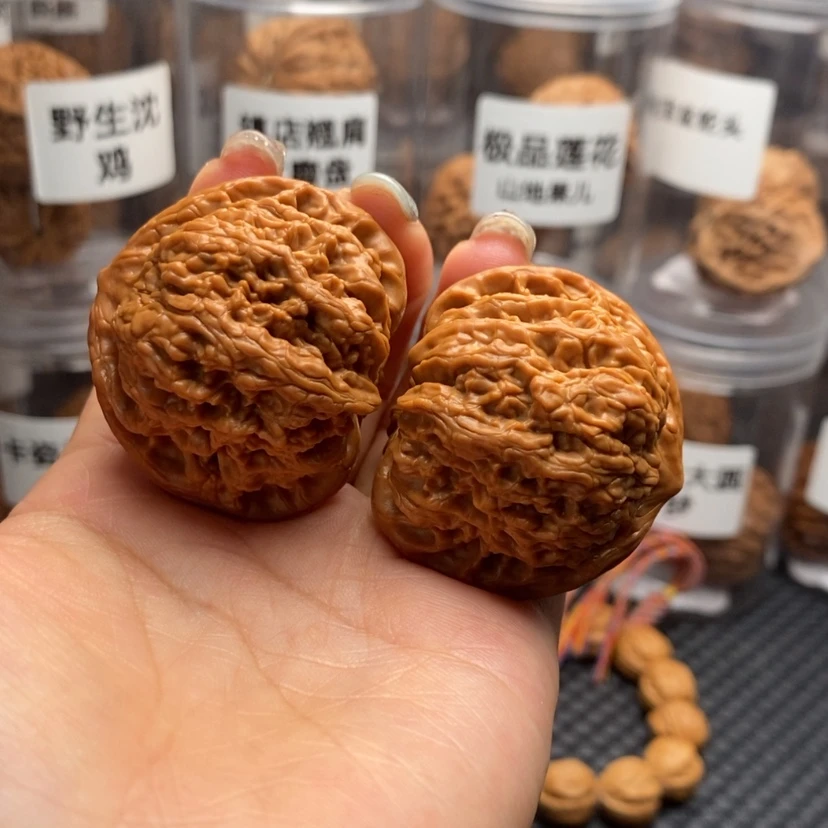 【闪购商品】文玩核桃吊坠寿星头元宝41