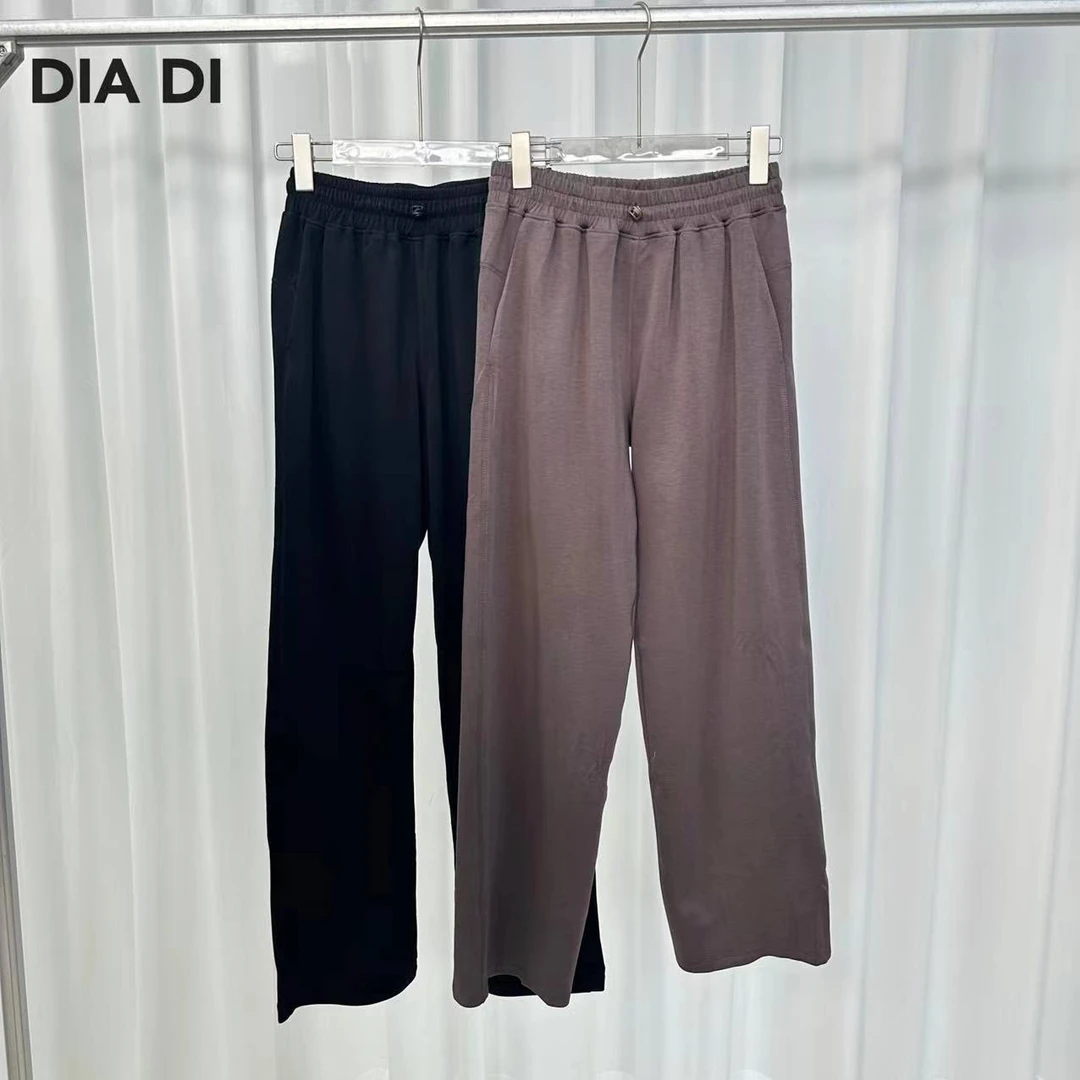 D STUDIO 三色抽绳松紧腰休闲裤 D1389