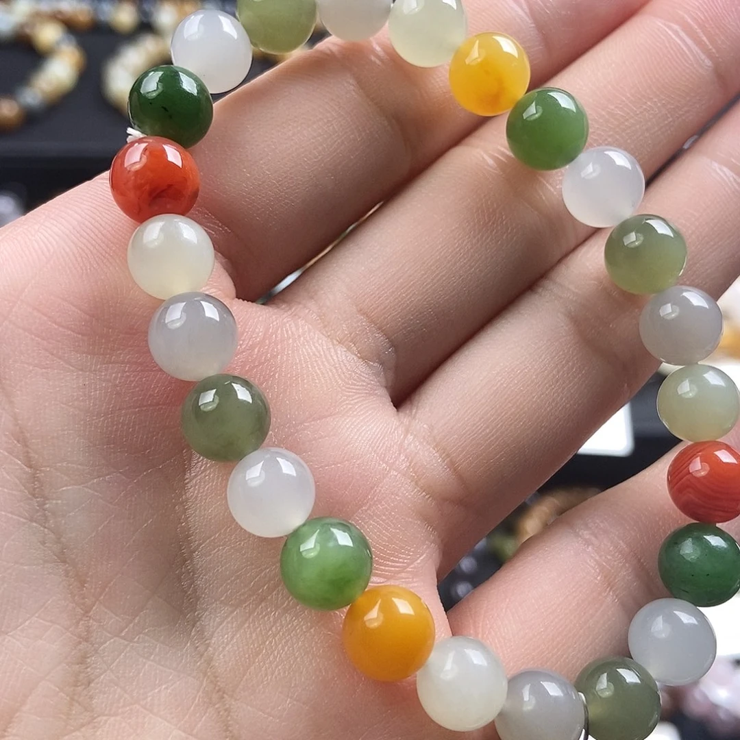 和田玉未镶嵌手链