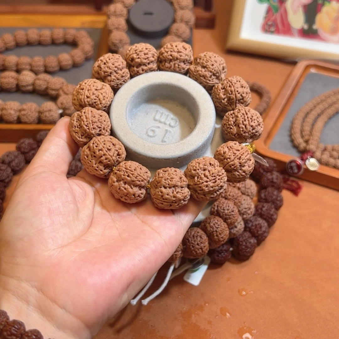 金刚菩提手串24雪花扇面梁大金刚菩提手串