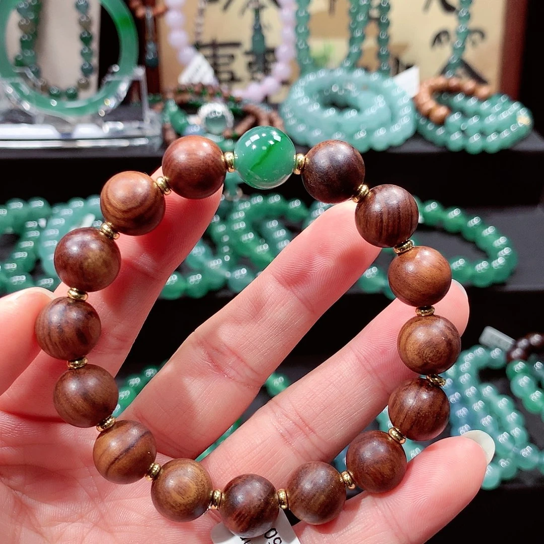 翡翠未镶嵌手链卡11.8