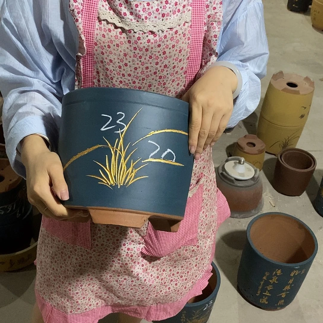 紫砂花盆紫砂花盆