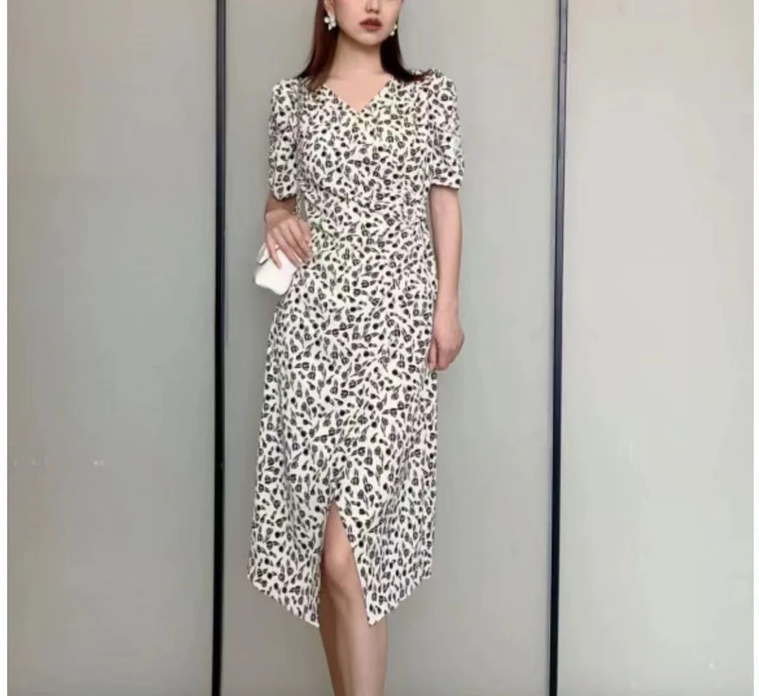 【A861】2025新款时尚修身高端气质收腰洋气连衣裙