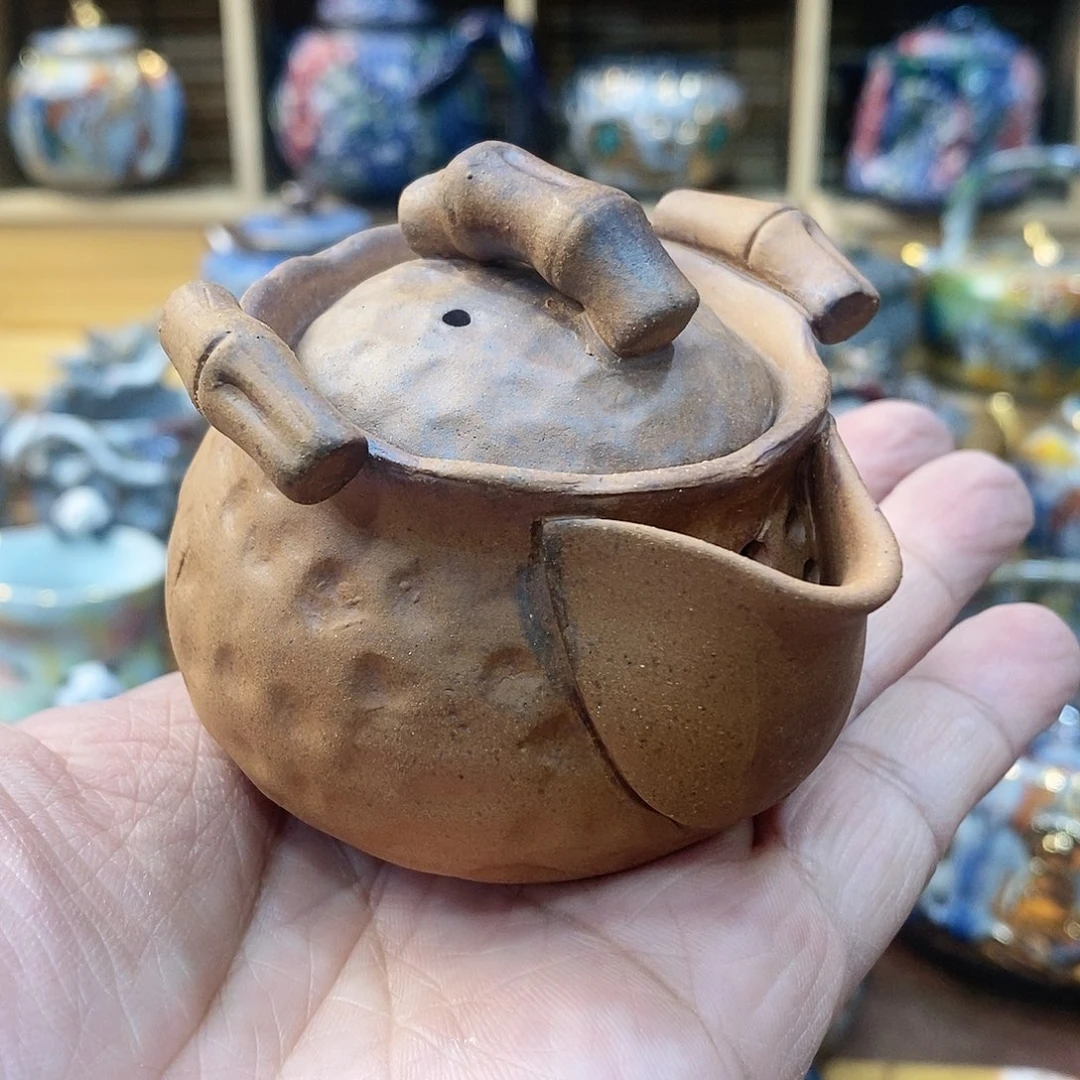 粗陶志野柴烧茶器