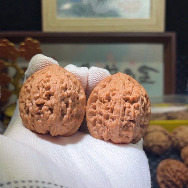 吊坠文玩核桃牡丹