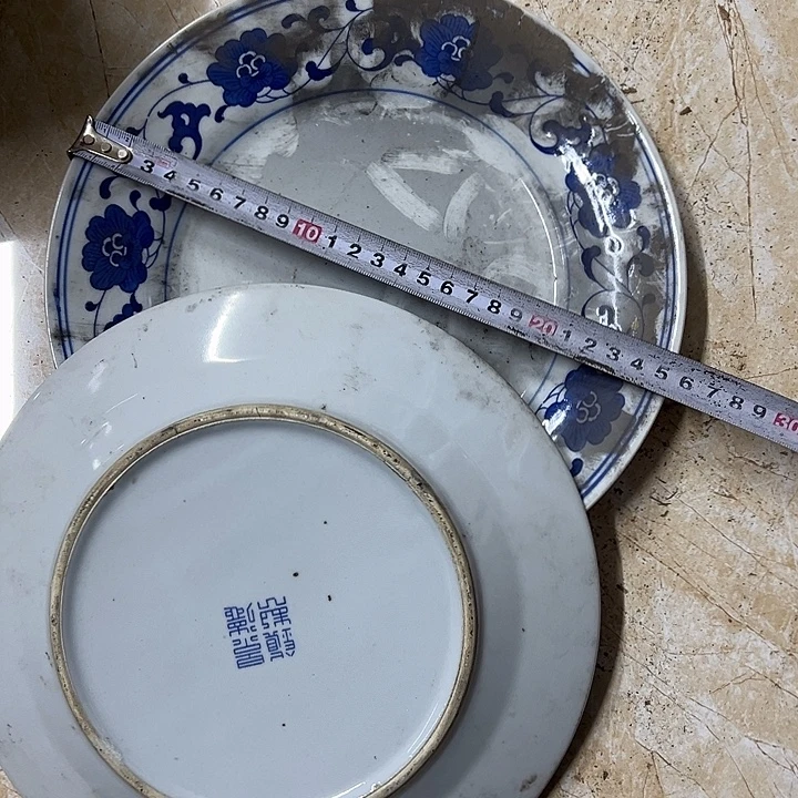 其他陶2个25.5厘米芙蓉花平盘