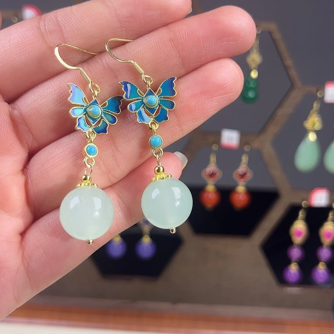 锆石合金925银耳饰