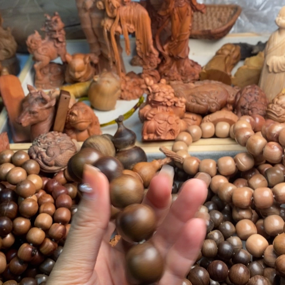 风***诺檀香木手串/手链老山檀大瑕疵奶香1.8