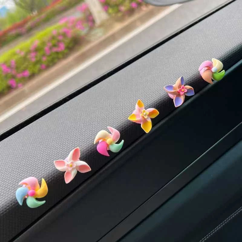 （九宫格）小风车旋转创意可爱装饰摆件