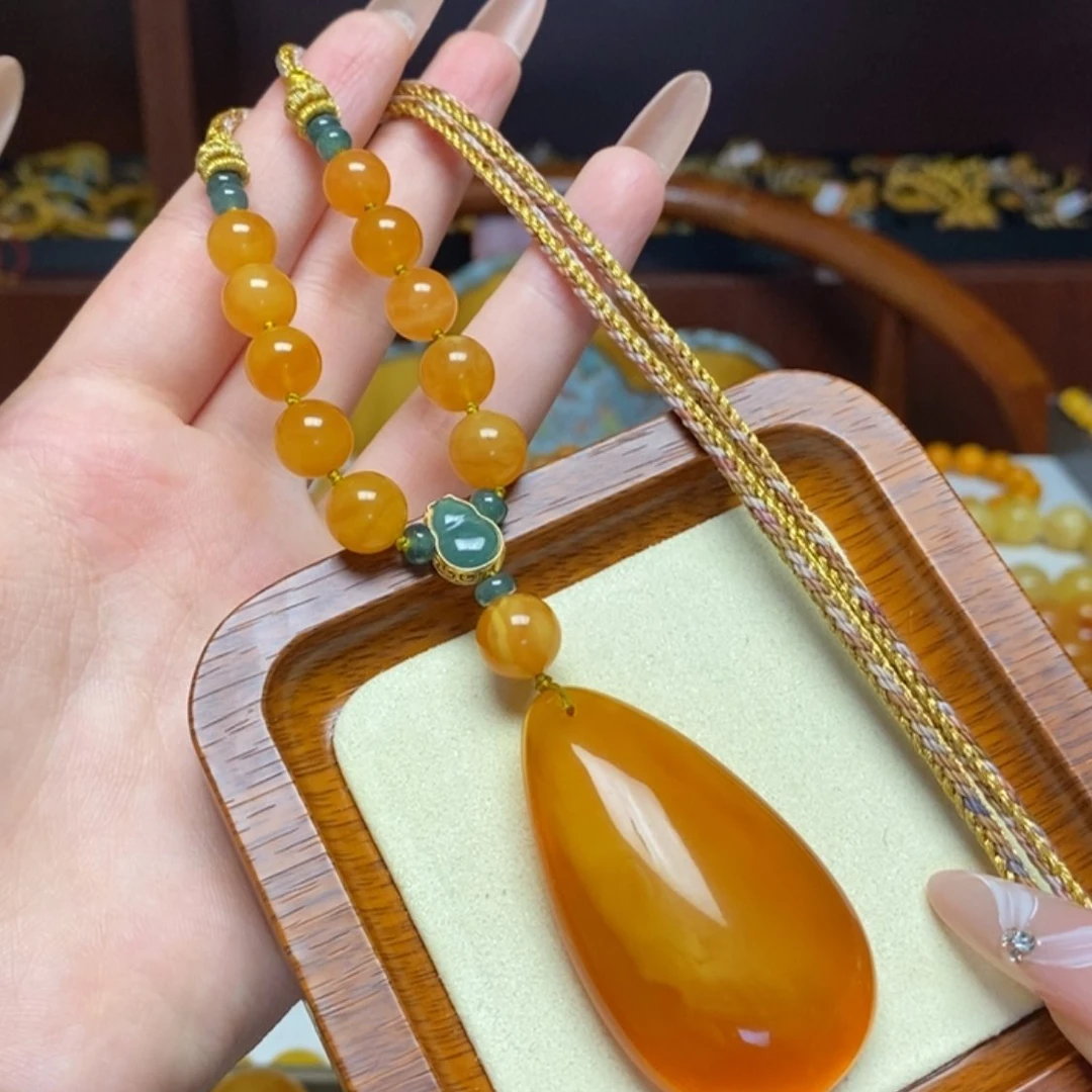 【闪购商品】蜜蜡颈饰未镶嵌项链