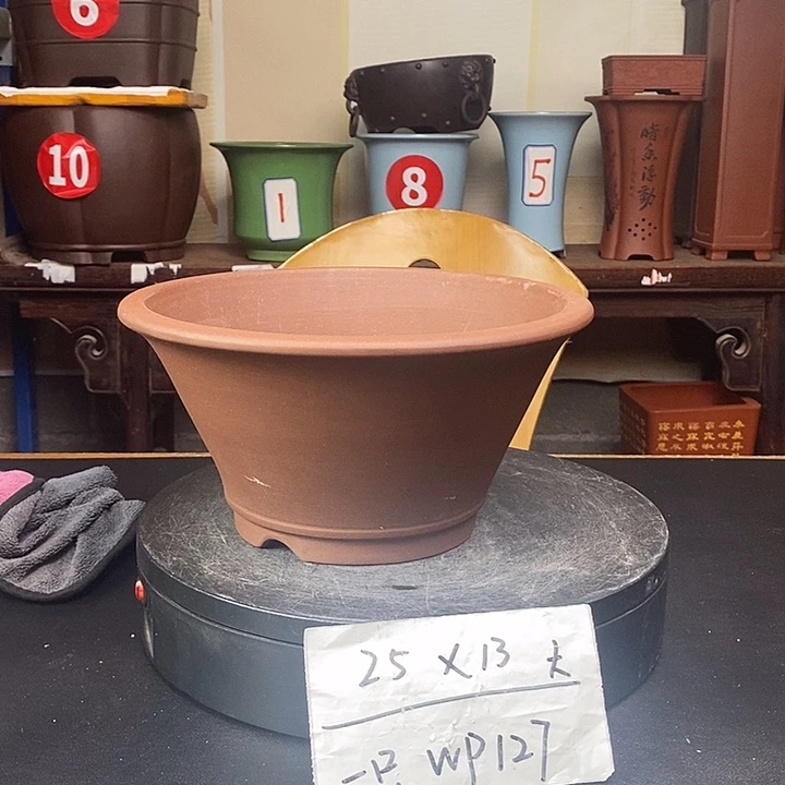 紫砂花盆货号一只wP127