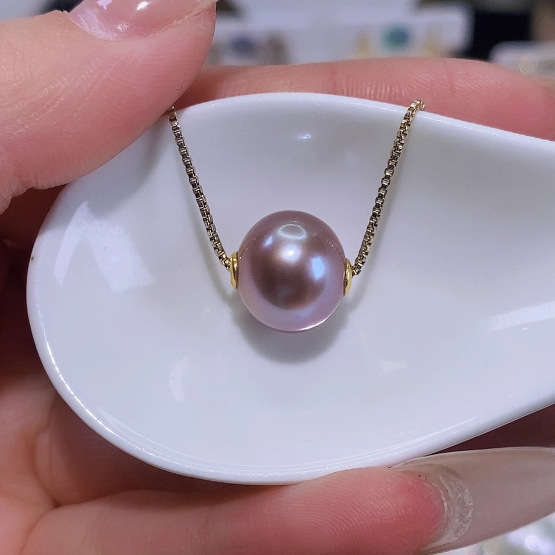 淡水珍珠颈饰银S925镶嵌