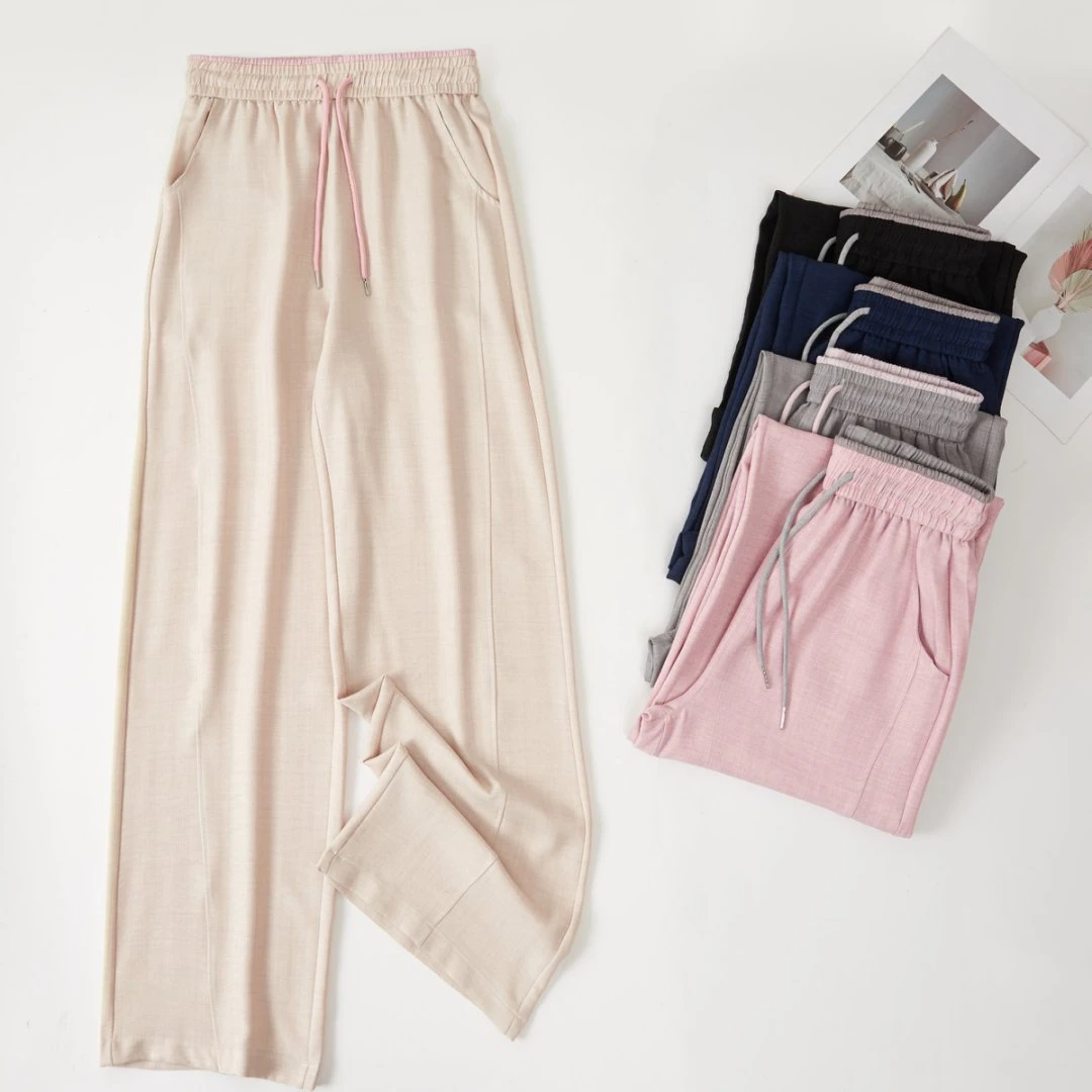 “夏日轻盈”仿苎麻撞色腰弯刀裤！