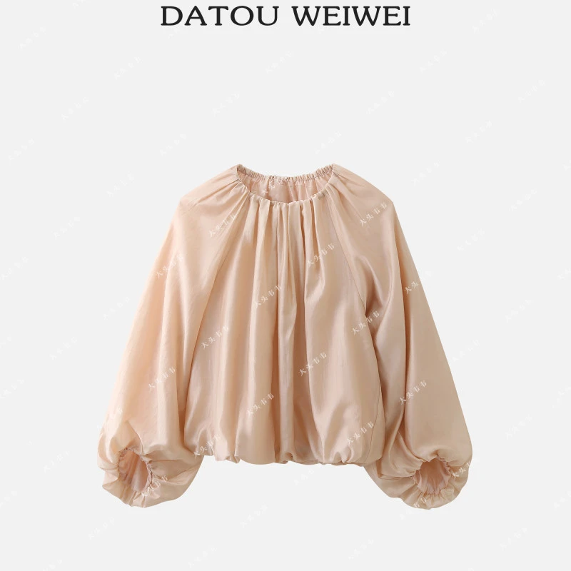 【DTWW大头韦韦】灯笼袖法式松紧袖衬衫531129