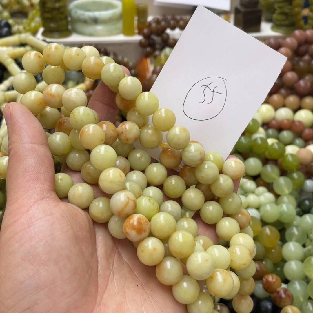 蛇纹石玉手链未镶嵌