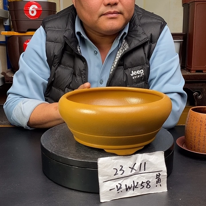 紫砂花盆货号一只WK58