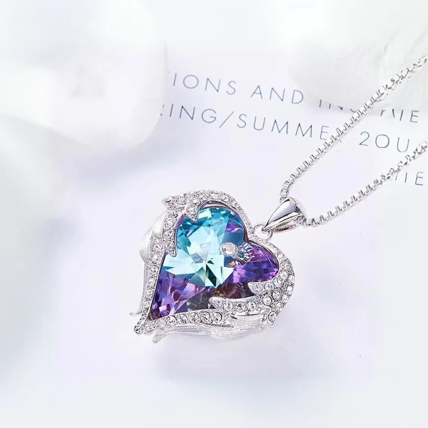 合金项链 【海洋之心】项链女轻奢高级感气质百搭XL13