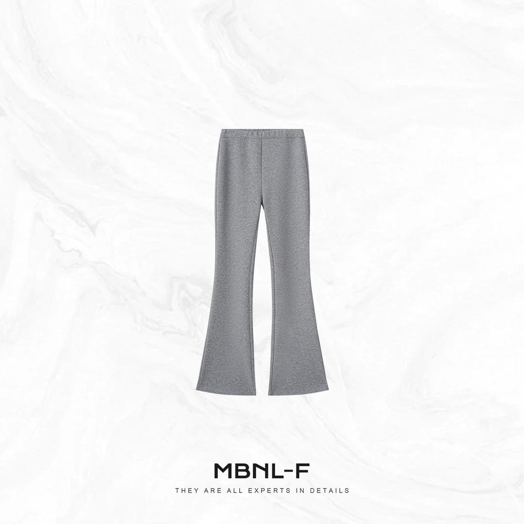 MBNL-F "微喇卫裤" 显瘦立体感中高腰休闲裤 秦磊XM-XKZ1038