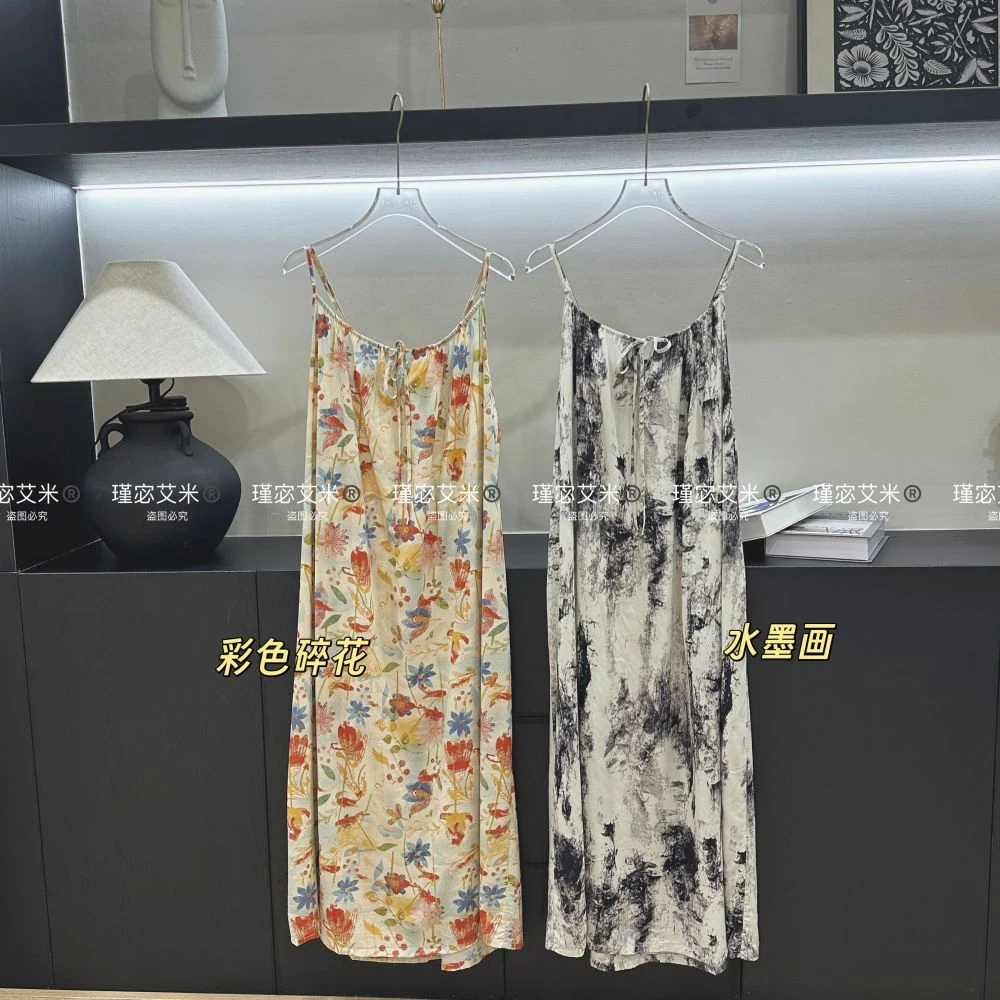 【杨杨粉丝专属】Amy  51905#睡裙女棉绸连衣裙气质感长裙宽松舒适