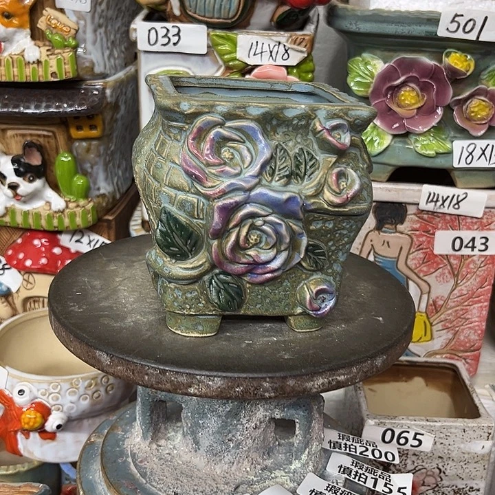 粗陶材质多肉花盆