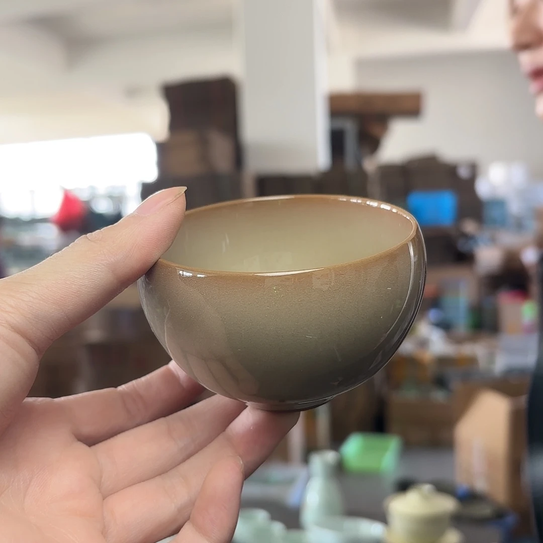 龙泉云间青瓷小米茶器