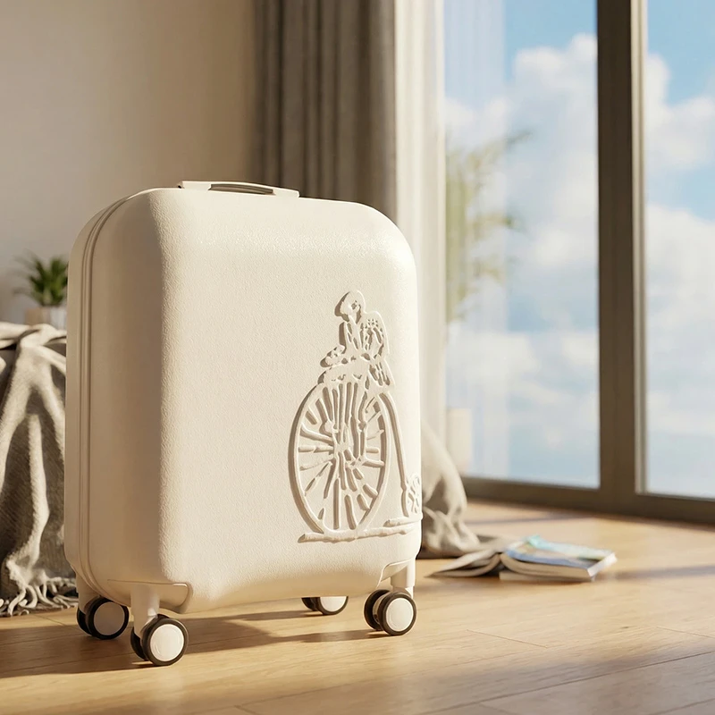 蓝威龙PC防爆拉链行李箱小型轻便登机拉杆箱男女通用