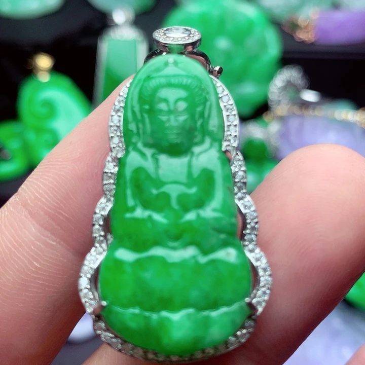 翡翠未镶嵌吊坠(不含链)