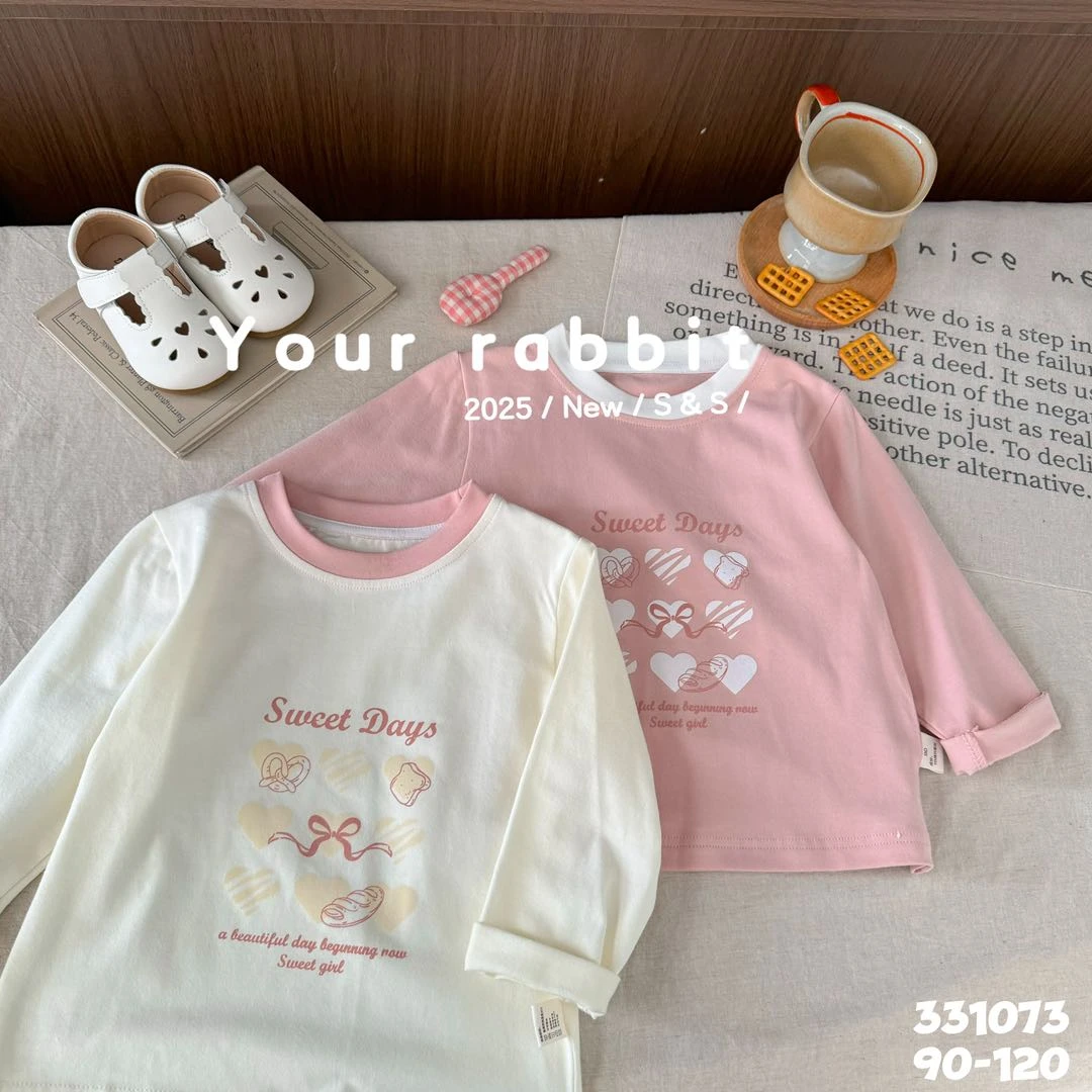 儿童短袖玥兔舒适百搭长袖T恤34